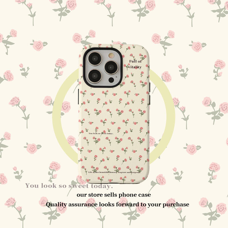 Off-white Floral Phone Case
