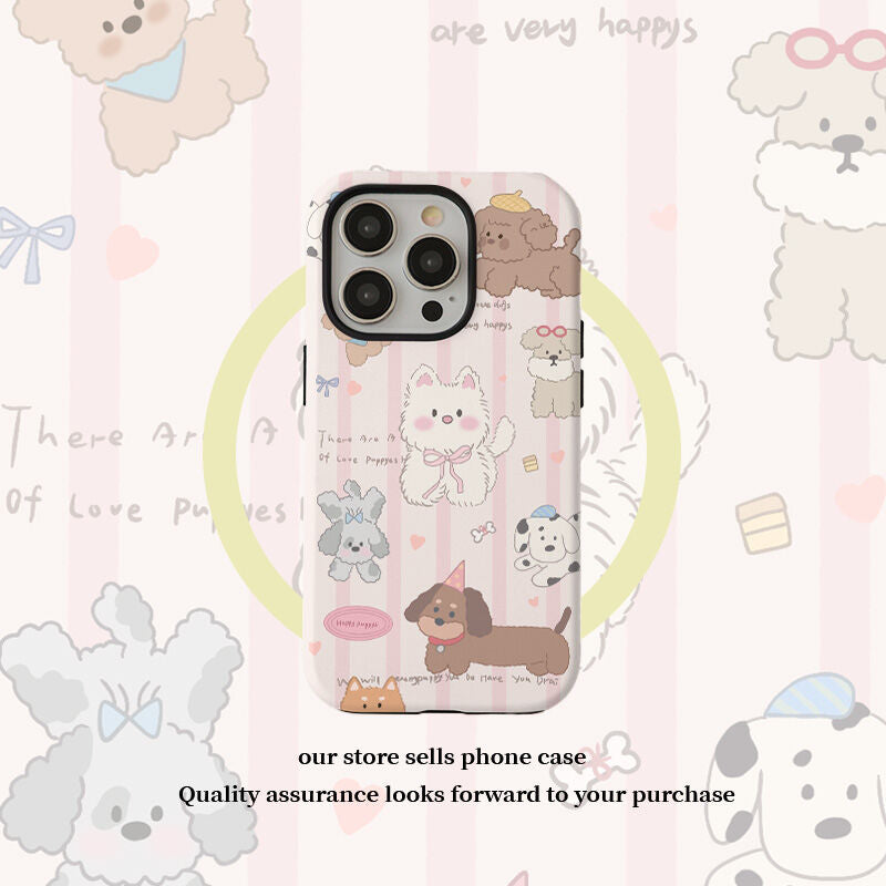 Curly-haired Puppy Phone Case