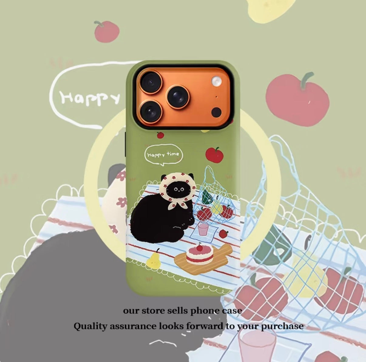 Picnic Kitten Phone Case