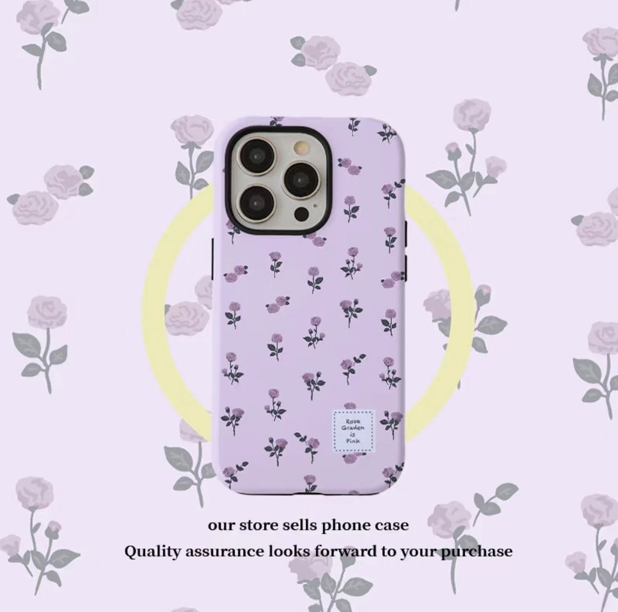 Purple Rose Phone Case