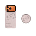 Pink Minimalist Cat Phone Case