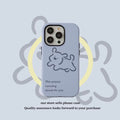 Blue Minimalist Cat Phone Case