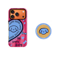 Striped Heart-Shaped Dog Phone Case