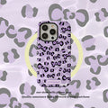 Purple Leopard Print Phone Case