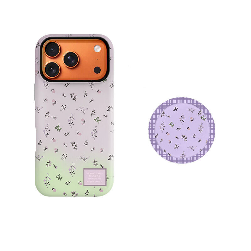 Spring-Themed Gradient Flower Phone Case