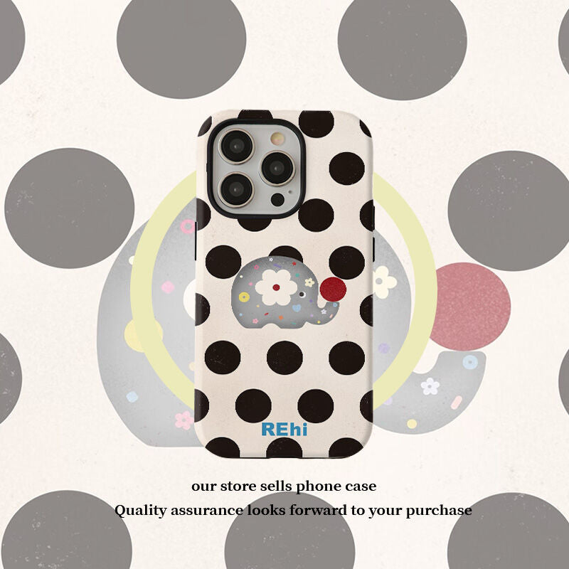 Polka Dot Elephant Phone Case