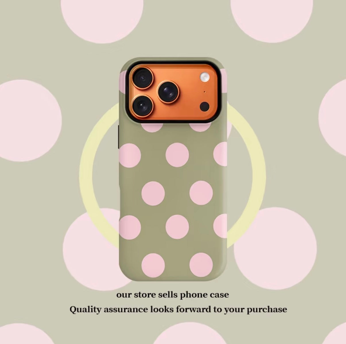 Pink Polka-Dot Phone Case