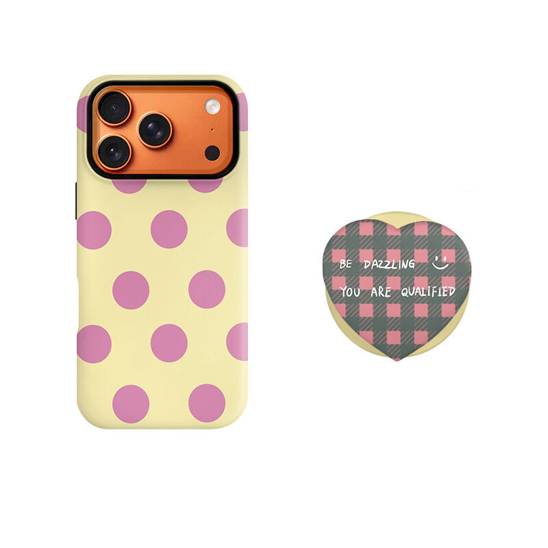 Purple Polka-Dot Phone Case
