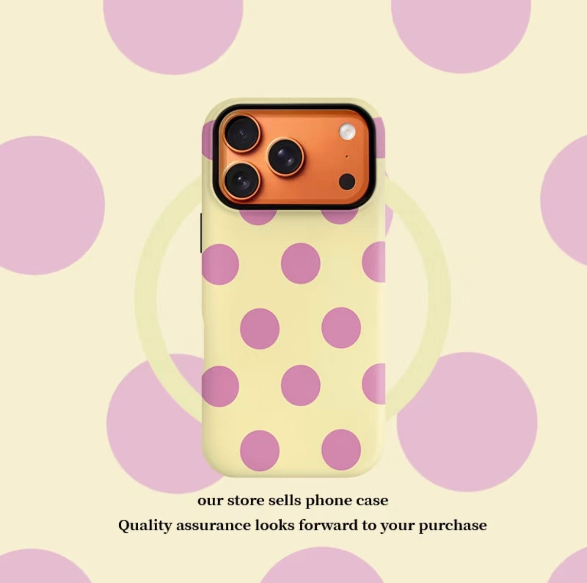 Purple Polka-Dot Phone Case