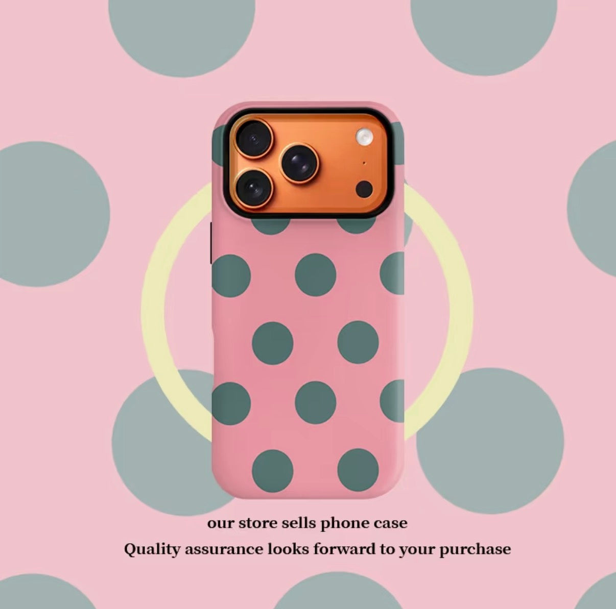 Green Polka-Dot Phone Case