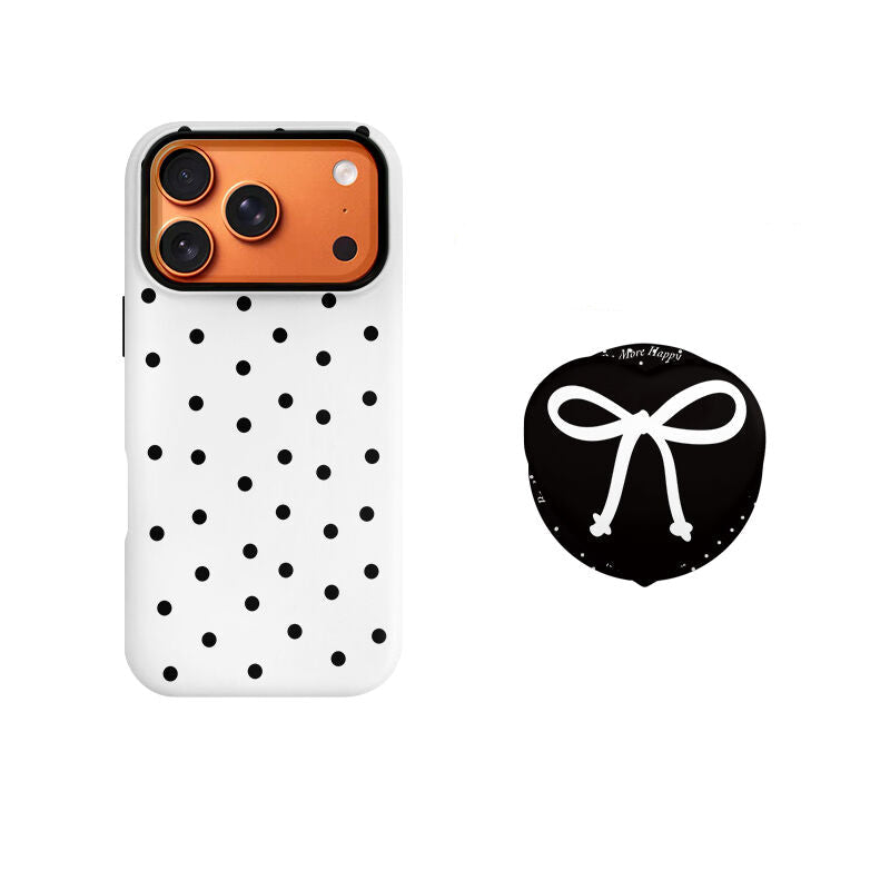 Polka-Dot Bow Phone Case