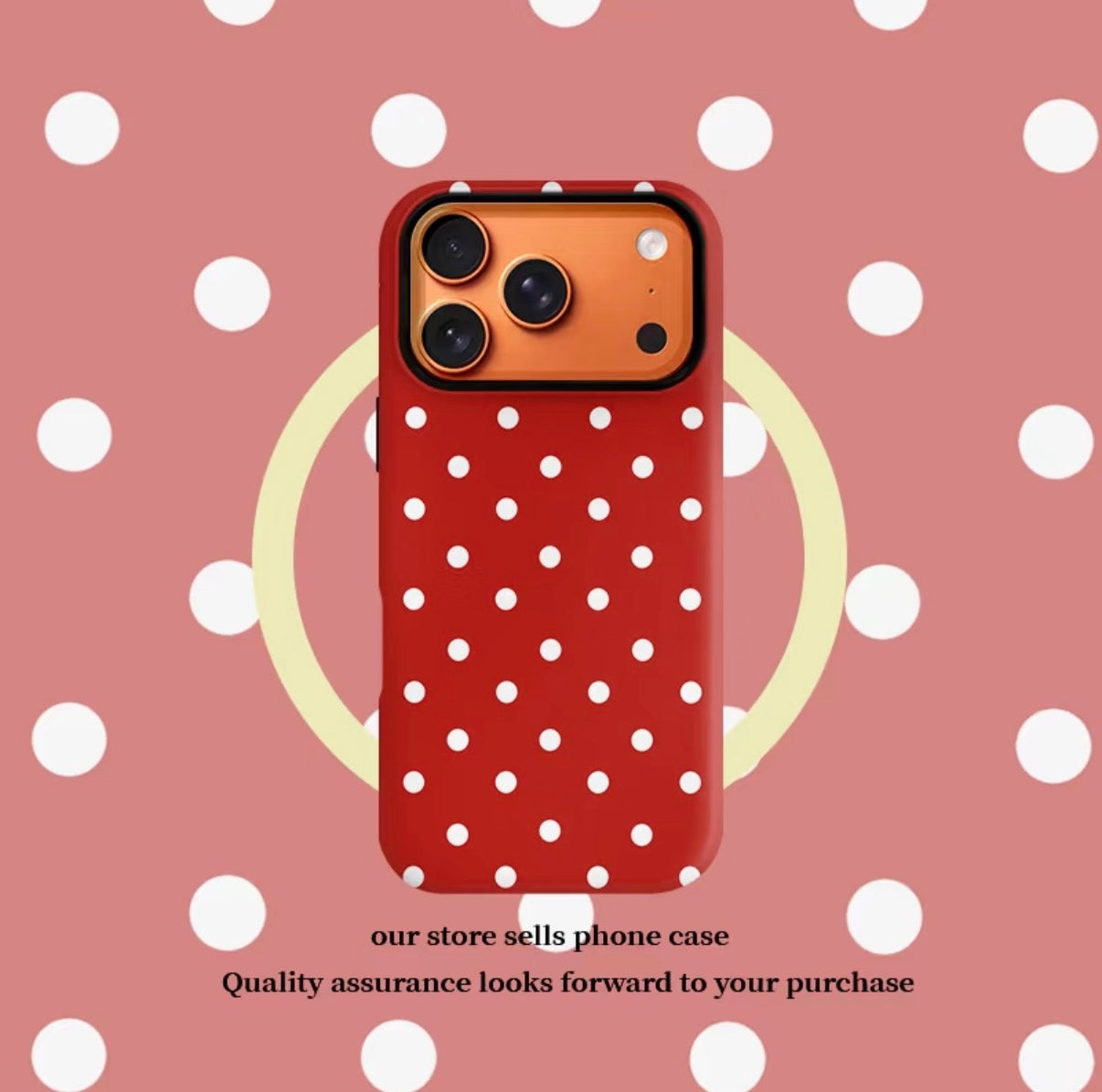 Red Polka-Dot Phone Case