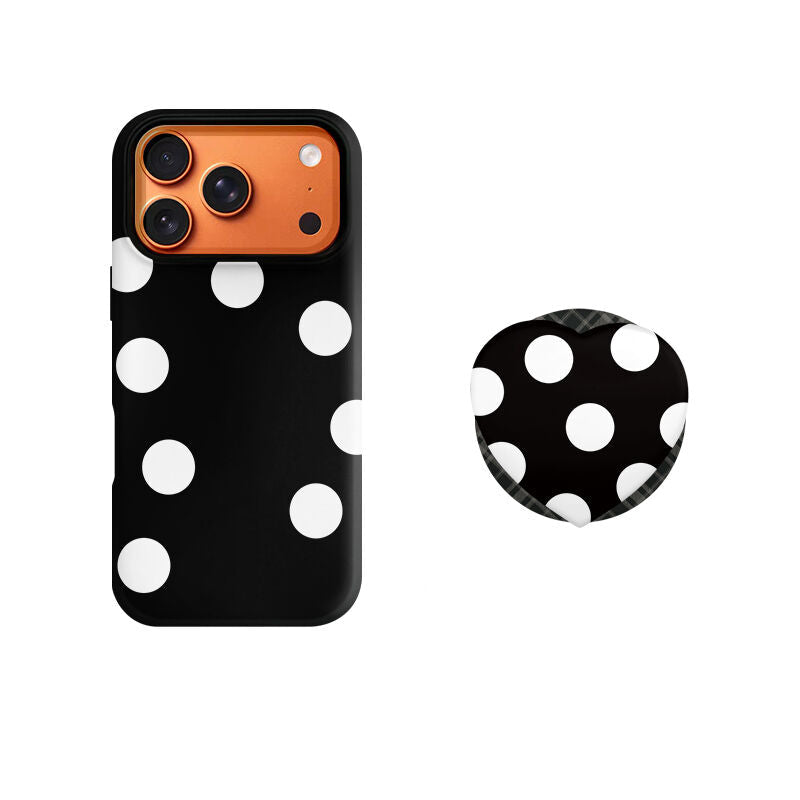 White Polka-Dot Phone Case
