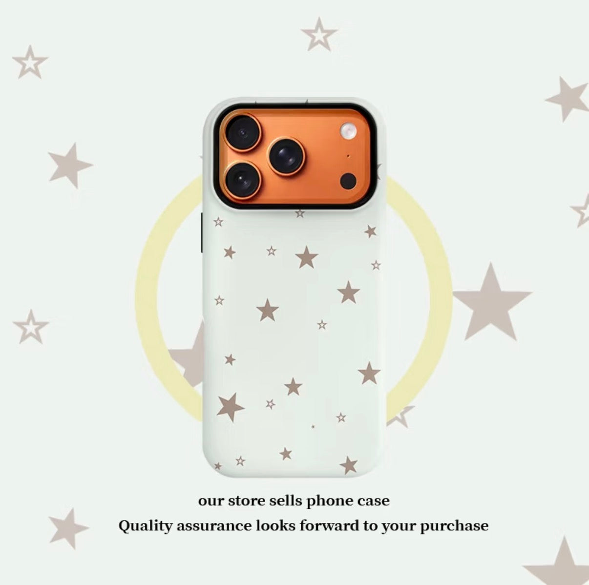 Mint Green Star Phone Case