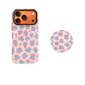 Pink and Blue Leopard Print Phone Case