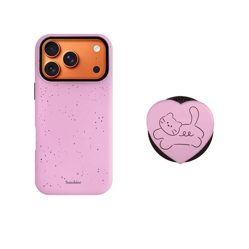 Pink Line Cat Phone Case