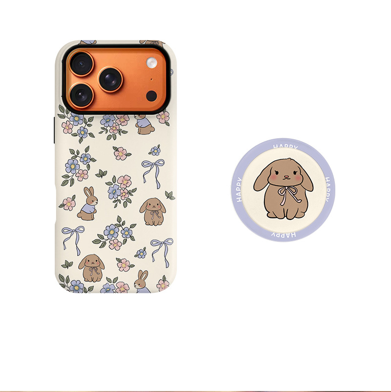 Rabbit & Flowers Phone Case