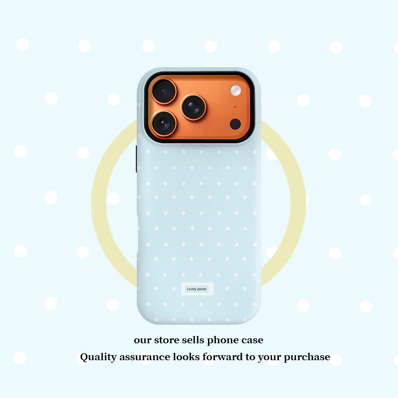 Baby Blue Polka Dot Phone Case