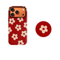 Vintage Red Daisy Phone Case