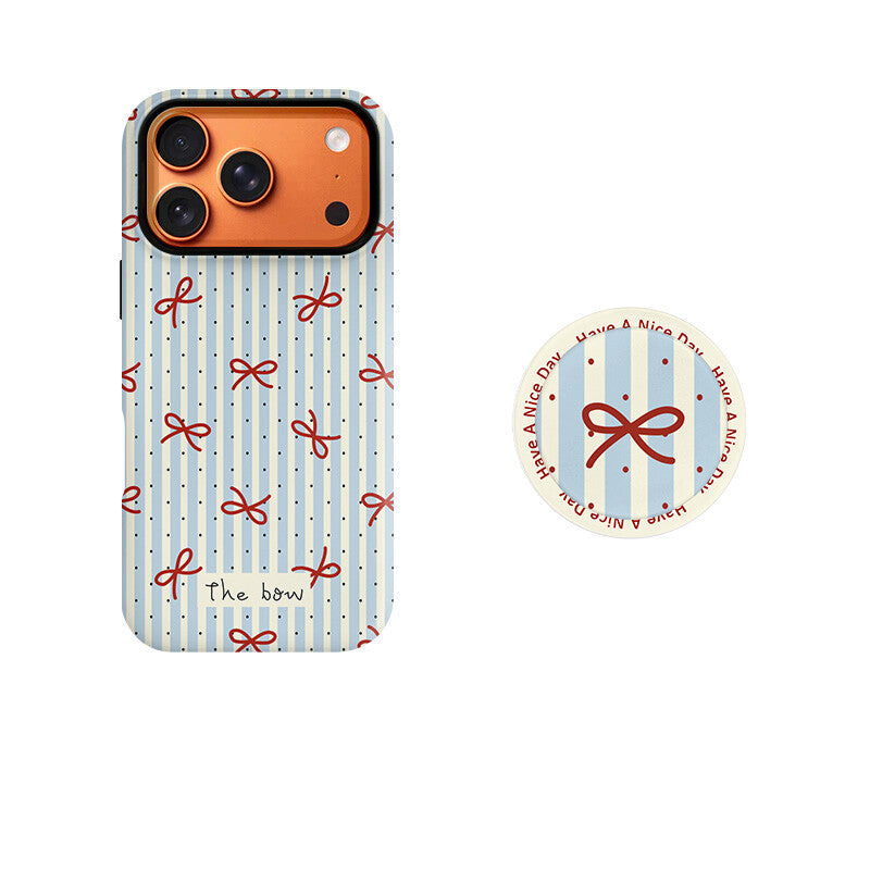 Polka Dot Bow Phone Case