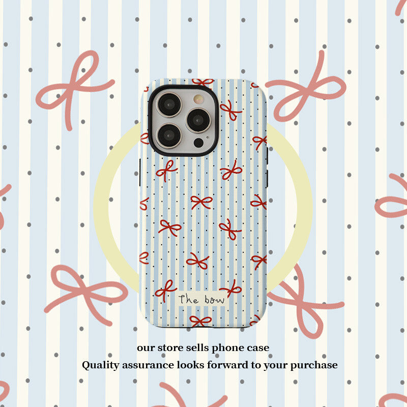 Polka Dot Bow Phone Case