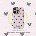 Simple Light Purple Heart Polka Dot Phone Case