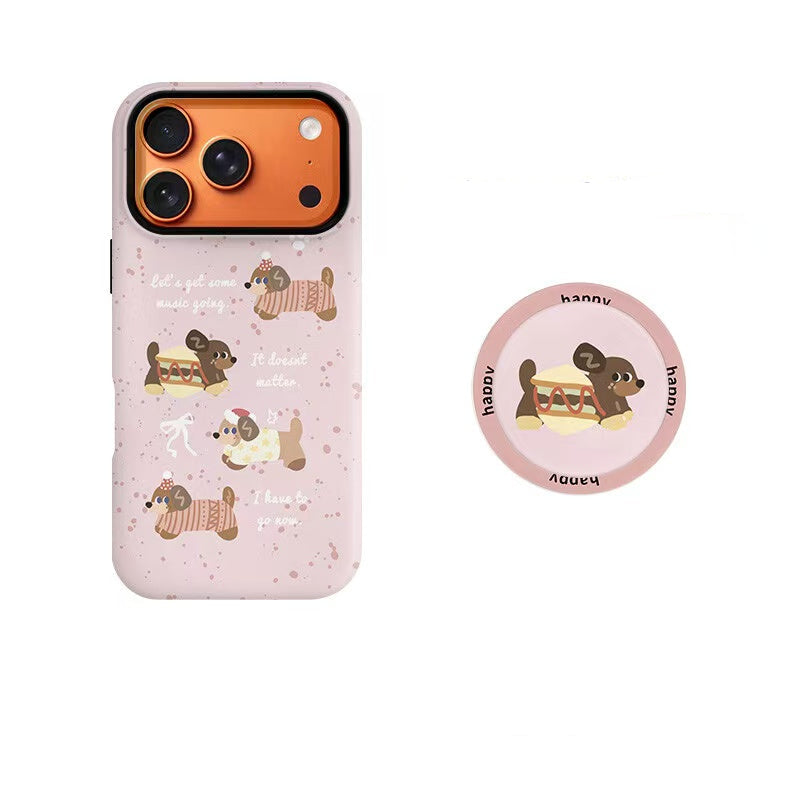Cute Pink Puppy Phone Case