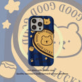 Striped Heart Bear Phone Case