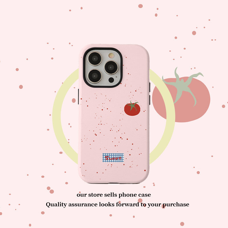 Cute Pink Tomato Phone Case